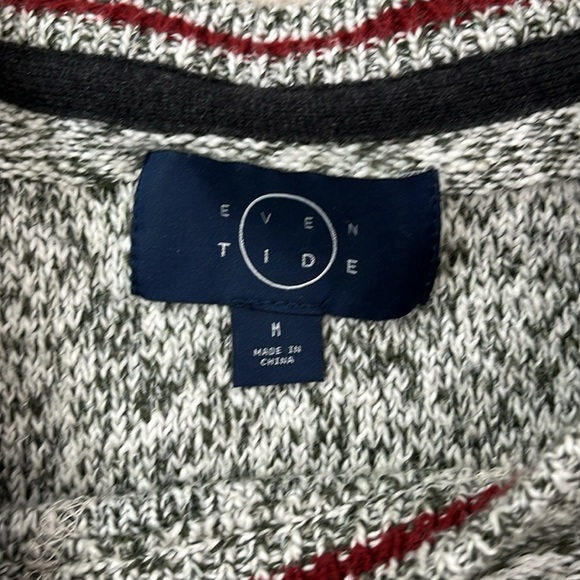 Even Tide Shaun Mixed Rope Yarn Stripe Crewneck Sweater - Size Medium - Picture 7 of 8